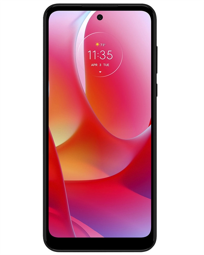 Wholesale Motorola Moto G Power 2022 XT2165DL black 64GB 4G LTE unlocked, brand new — bulk smartphone lot front view