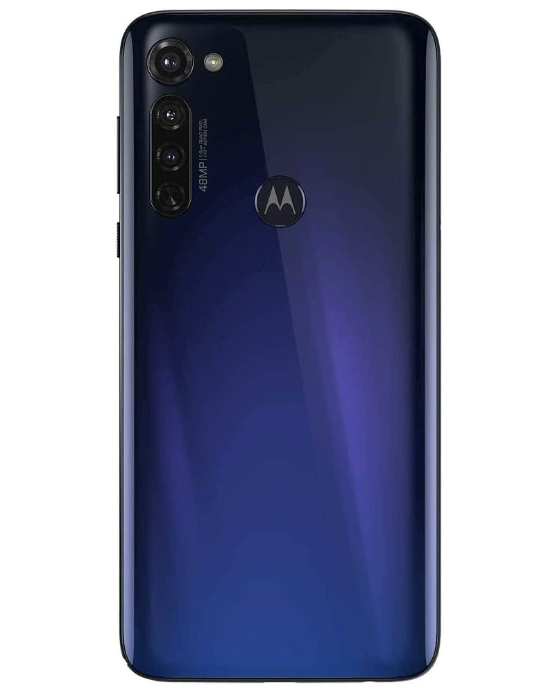 Wholesale Motorola Moto G Stylus 2020 XT2043 blue 128GB 4G LTE unlocked, B/C stock — bulk smartphone lot front view