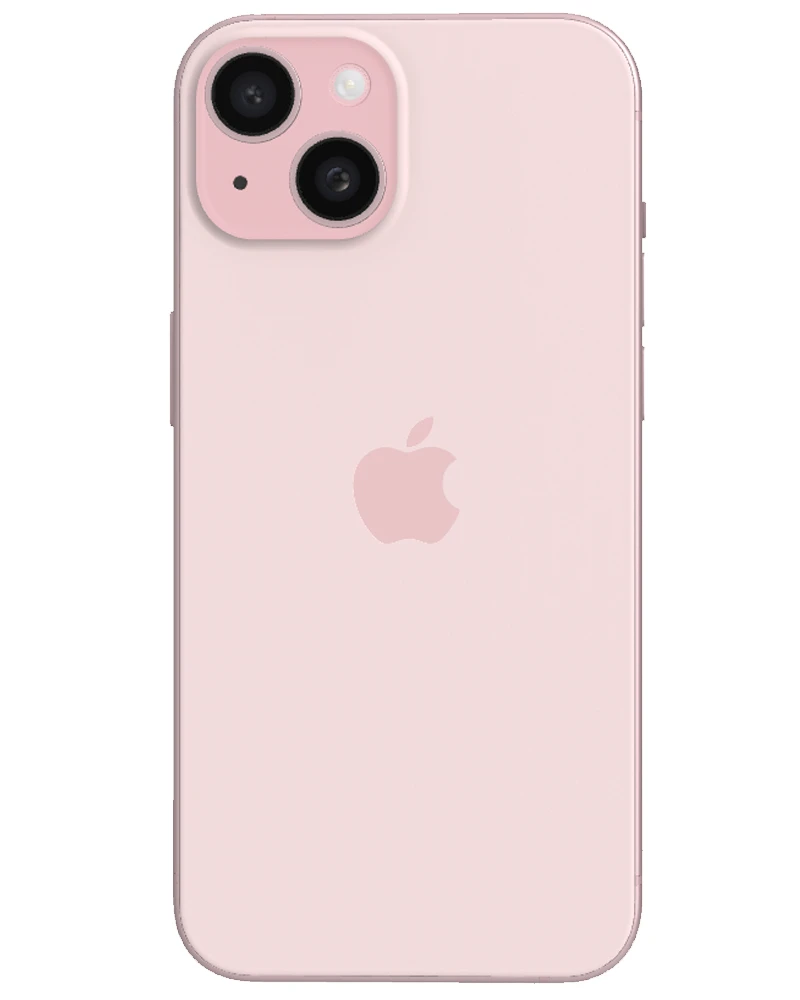 Wholesale Apple iPhone 15 A2846 pink 128GB 5G T-Mobile locked, A/B stock — bulk smartphone lot back view