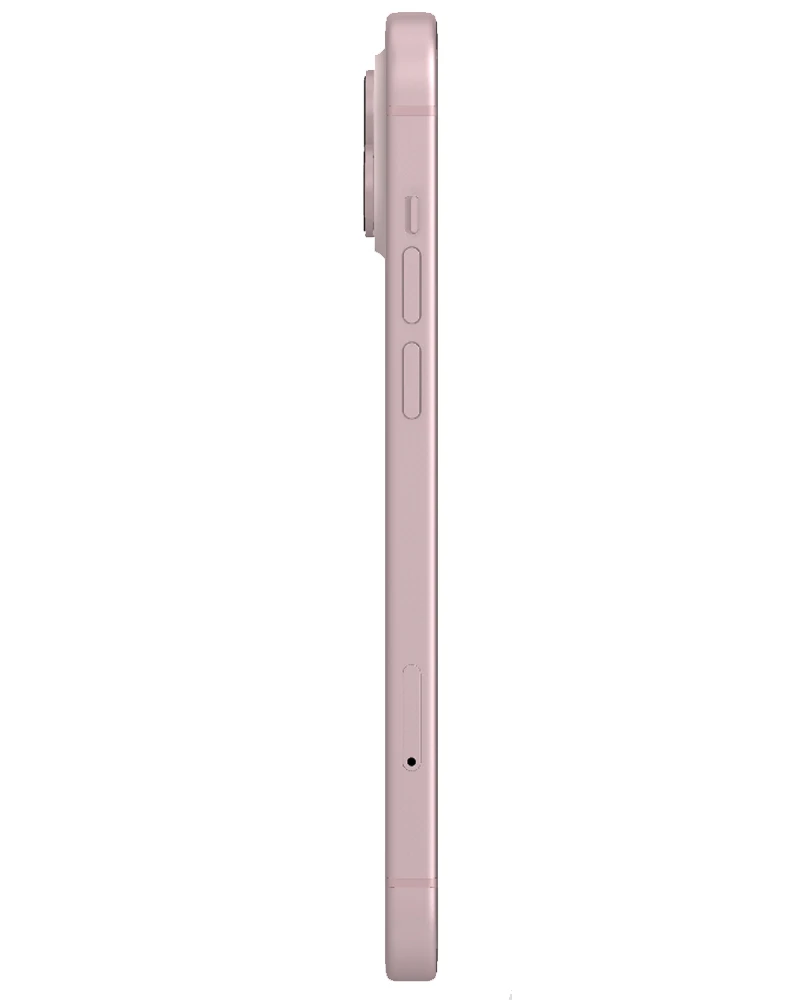 Wholesale Apple iPhone 15 A2846 pink 128GB 5G T-Mobile locked, A/B stock — bulk smartphone lot side view