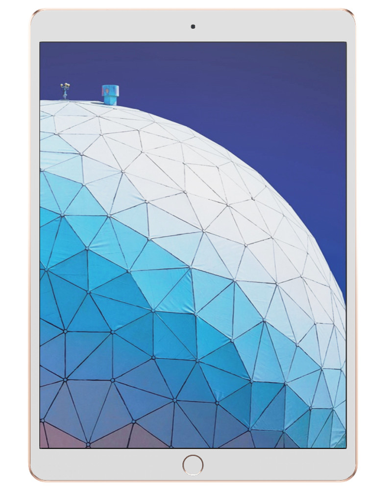 Wholesale Apple iPad Air 10.5 2019 3rd gen A2152 gold 64GB Wi-Fi only, C grade — bulk tablet lot front view
