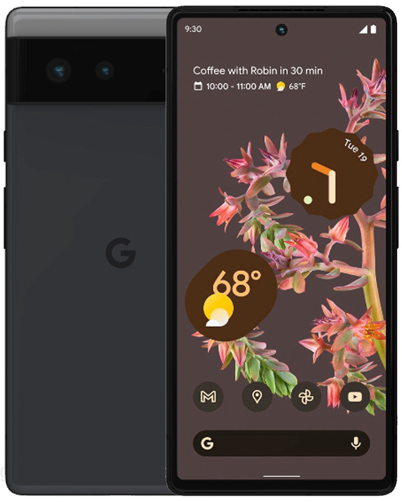 Wholesale Google Pixel 6 GB7N6 black 128GB 5G unlocked, A/B grade — bulk smartphone lot