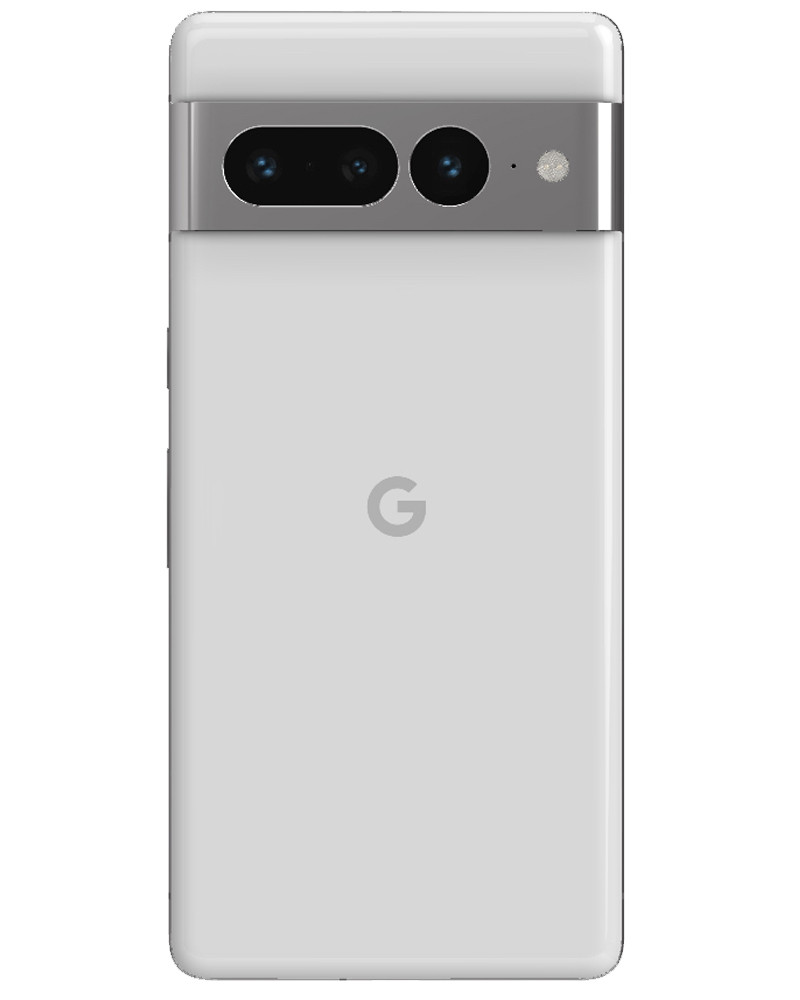 Wholesale Google Pixel 7 Pro GE2AE white 128GB 5G unlocked, C/D grade — bulk smartphone lot back view