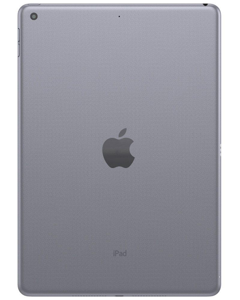 Wholesale Apple iPad 10.2 2019 7th gen A2197 space gray 32GB Wi-Fi only, C grade — bulk tablet lot back view
