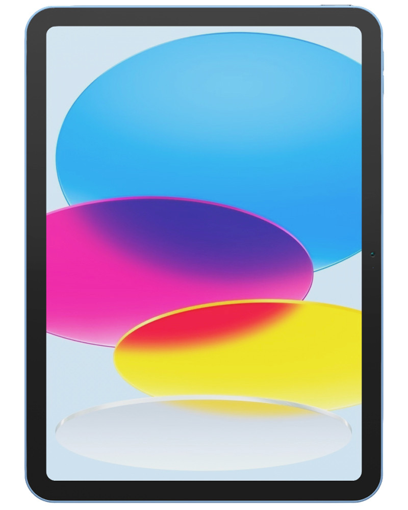 Wholesale Apple iPad A16 MD4A4LL blue 128GB Wi-Fi only, brand new — bulk tablet lot front view
