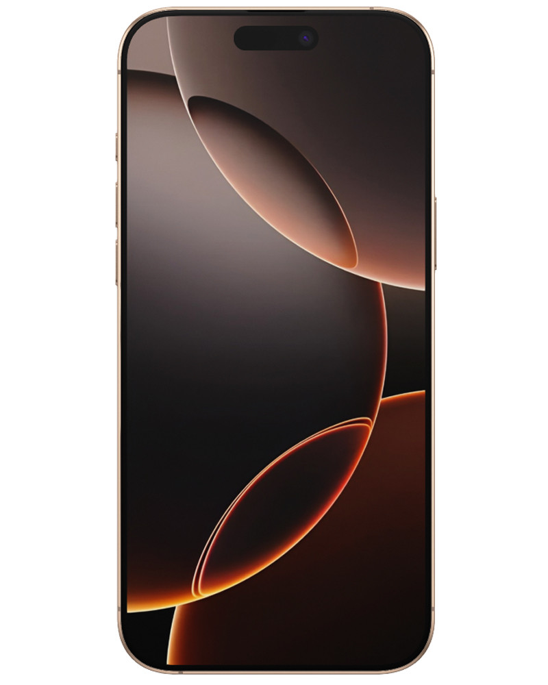 Wholesale Apple iPhone 16 Pro Max desert titanium 256GB 5G, T-Mobile locked, B/C — bulk smartphone lot front view