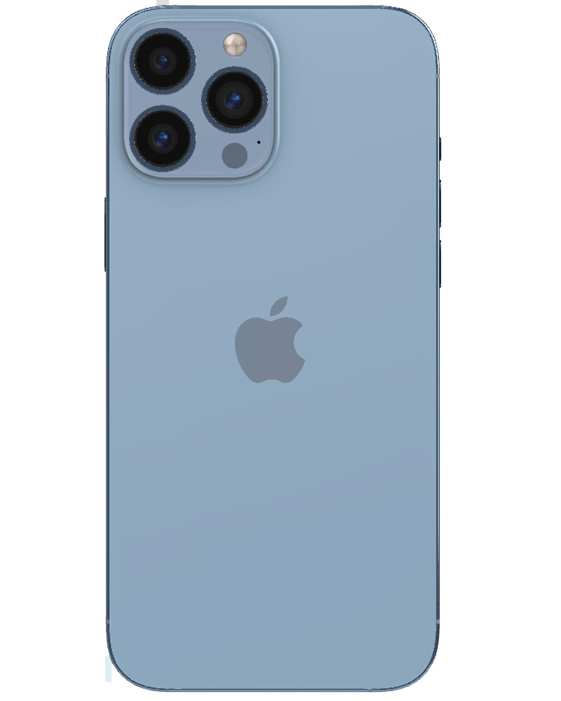 Wholesale Apple iPhone 13 Pro Max blue 512GB 5G unlocked, B grade — bulk smartphone lot back view