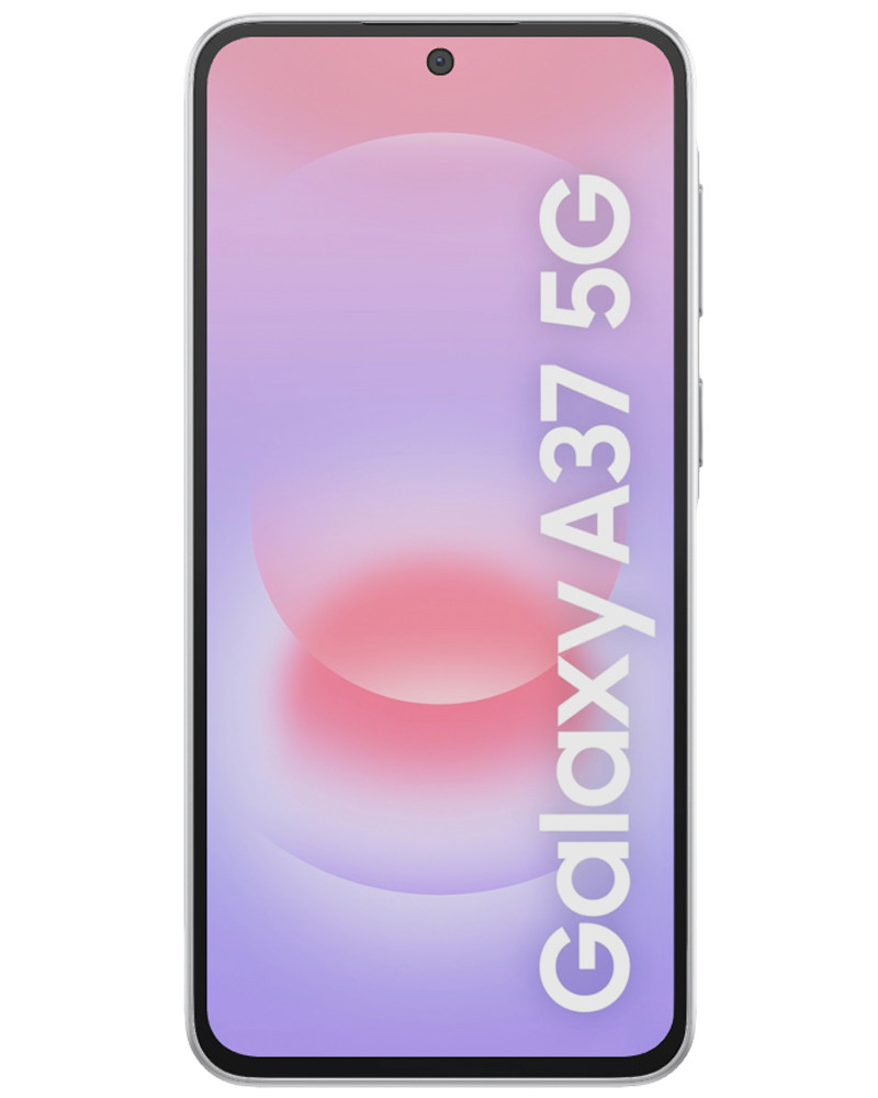 Wholesale Samsung Galaxy A37 awesome white 256GB 5G unlocked, brand new — bulk smartphone lot front view