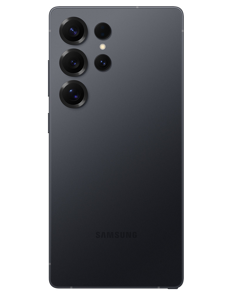 Wholesale Samsung Galaxy S25 Ultra titanium black 512GB 5G unlocked, A/B grade — bulk smartphone lot back view