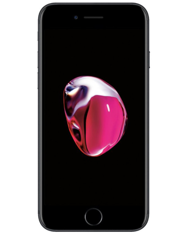 Wholesale Apple iPhone 7 black 32GB 4G LTE unlocked, A/B grade — bulk smartphone lot front view