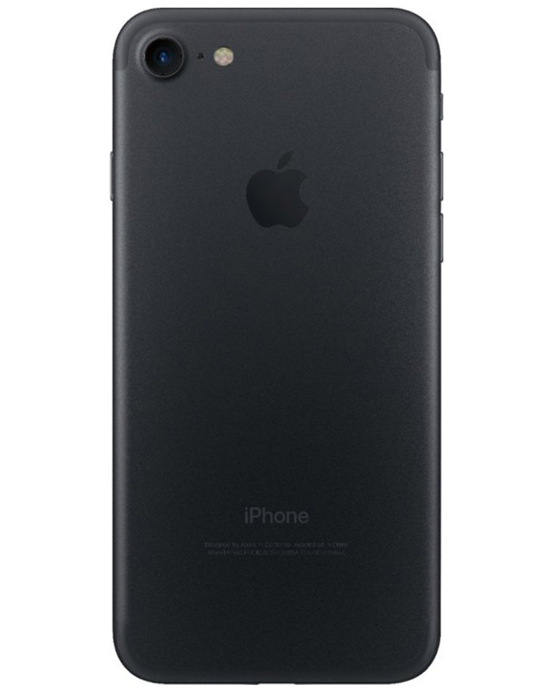 Wholesale Apple iPhone 7 black 32GB 4G LTE unlocked, A/B grade — bulk smartphone lot back view