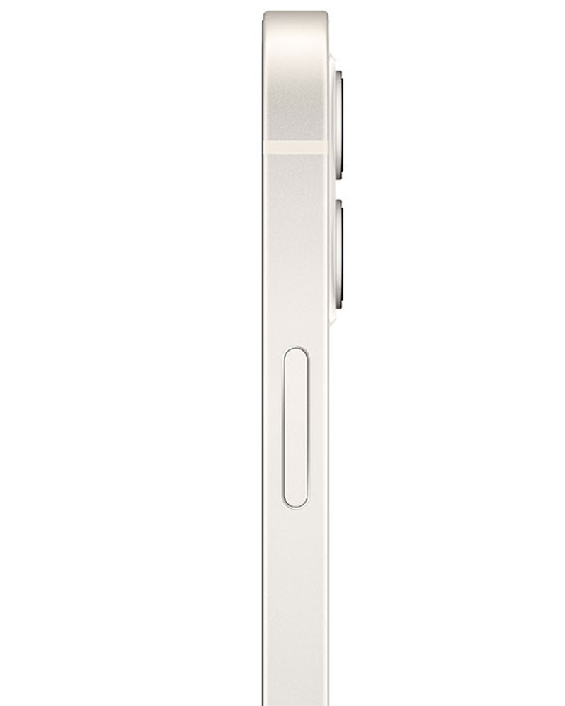 Wholesale Apple iPhone 12 Mini white 128GB 5G unlocked, C/D grade — bulk smartphone lot side view