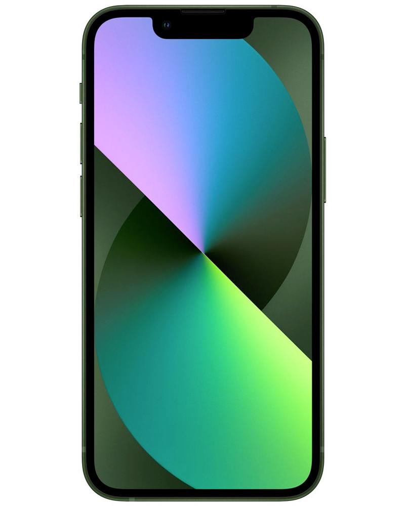 Wholesale Apple iPhone 13 green 256GB 5G unlocked, C/D stock — bulk smartphone lot front view