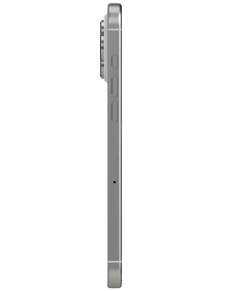 Wholesale Apple iPhone 16 Pro Max white titanium 512GB 5G unlocked, C/D grade — bulk smartphone lot side view