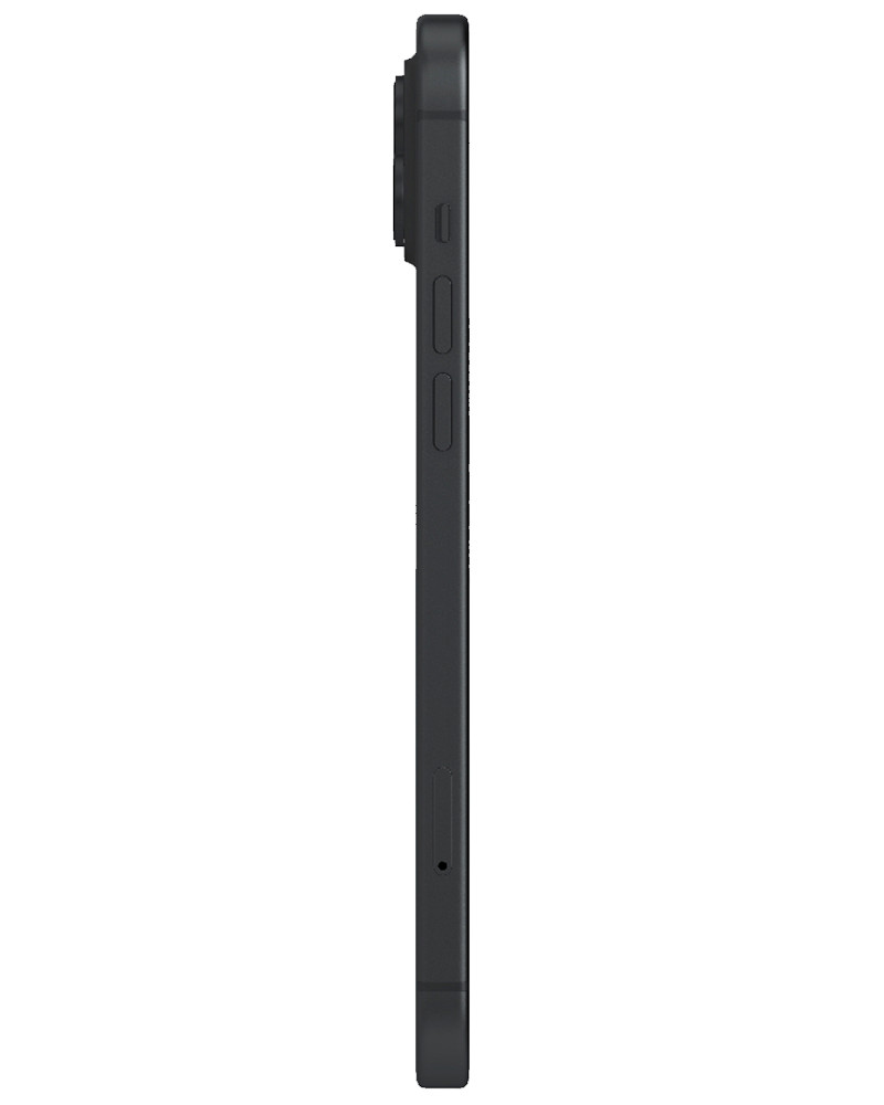 Wholesale Apple iPhone 15 Plus black 128GB 5G, T-Mobile locked, B/C stock — bulk smartphone lot side view
