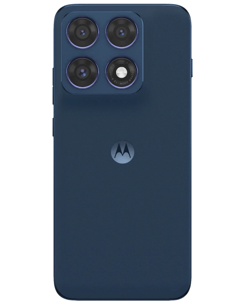 Wholesale Motorola Edge 70 Pro navy 256GB 5G unlocked, brand new — bulk smartphone lot back view