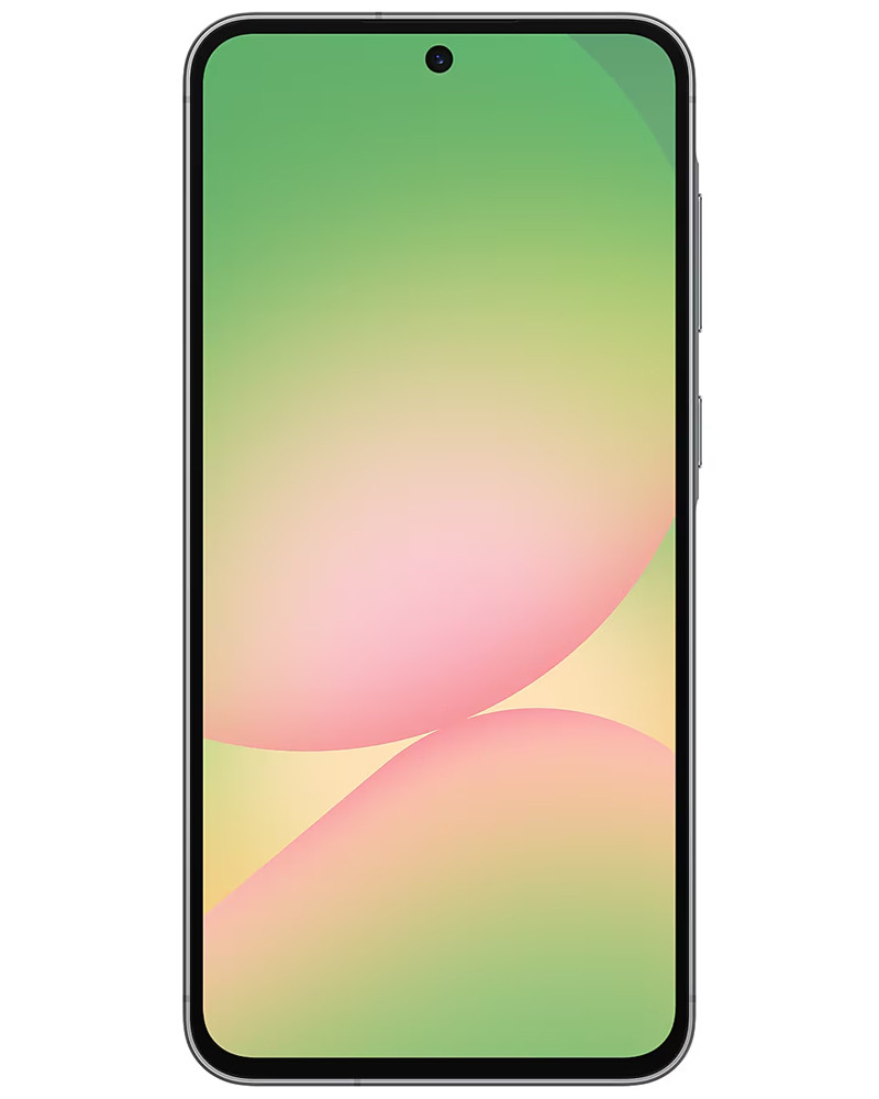 Wholesale Samsung Galaxy A56 graphite 128GB 5G unlocked, brand new — bulk smartphone lot front view