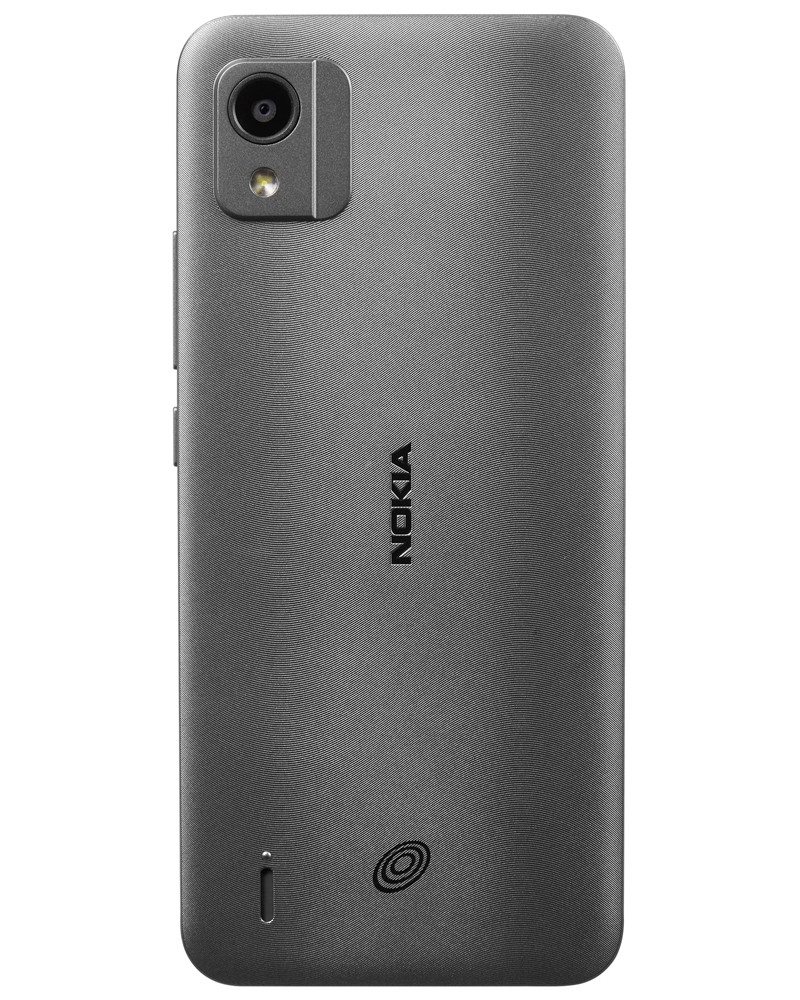 Wholesale Nokia C110 gray 32GB 4G LTE, TracFone locked, B/C stock — bulk smartphone lot back view
