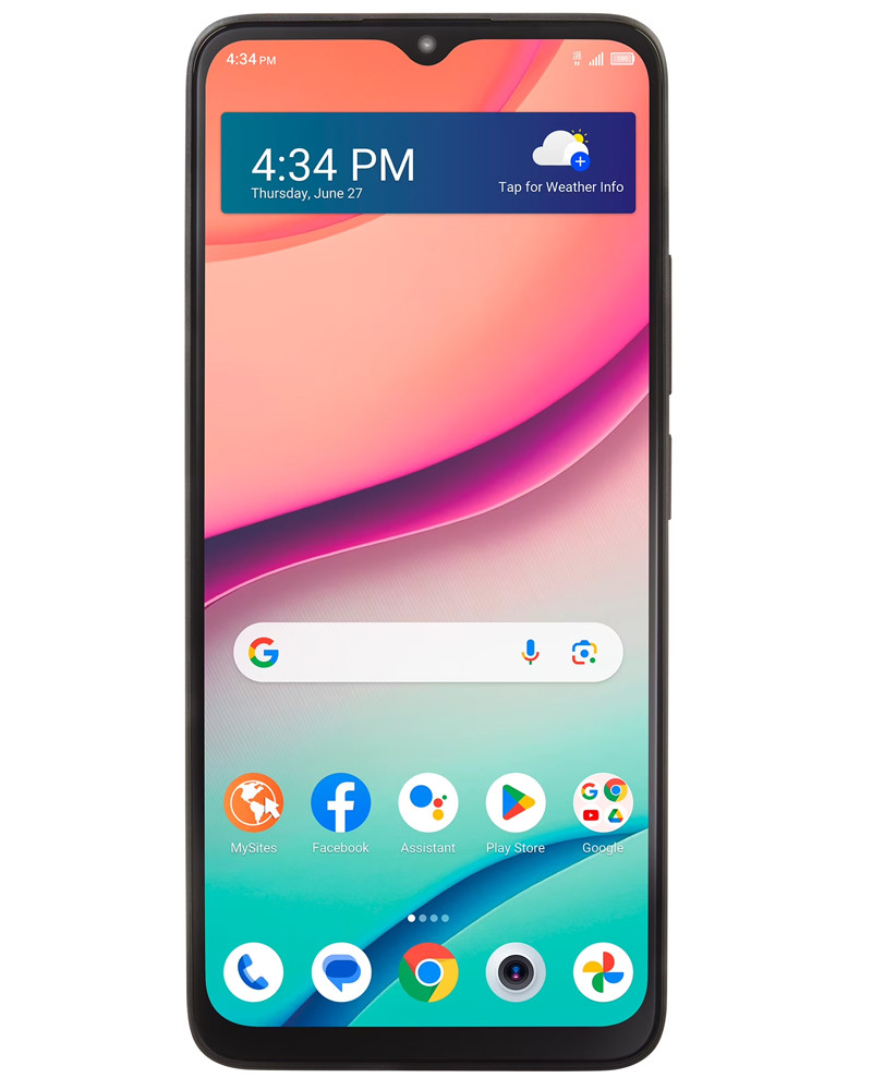 Wholesale TCL K24 gray 64GB 4G LTE Tracfone locked, B/C grade — bulk smartphone lot front view