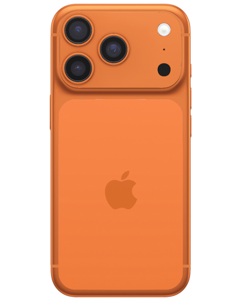 Wholesale Apple iPhone 17 Pro cosmic orange 512GB 5G unlocked, brand new — bulk smartphone lot back view