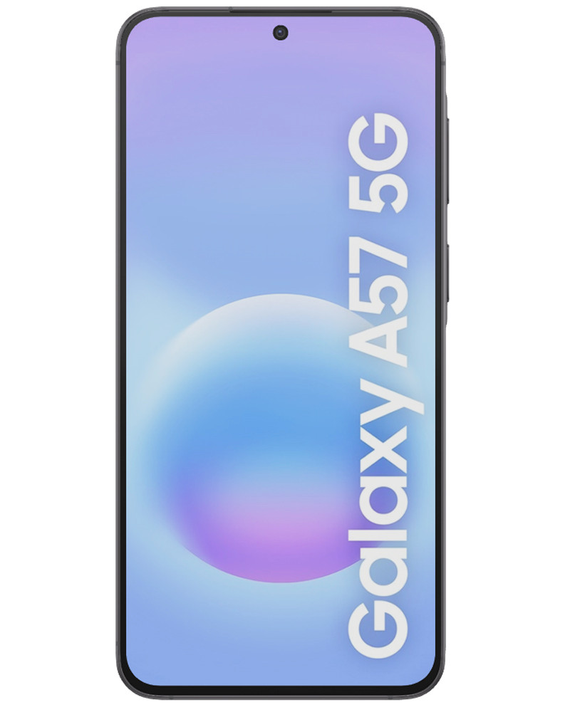 Wholesale Samsung Galaxy A57 awesome gray 512GB 5G unlocked, brand new — bulk smartphone lot front view