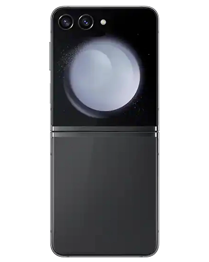 Wholesale Samsung Galaxy Z Flip5 graphite 512GB 5G unlocked, A+ grade — bulk smartphone lot back view