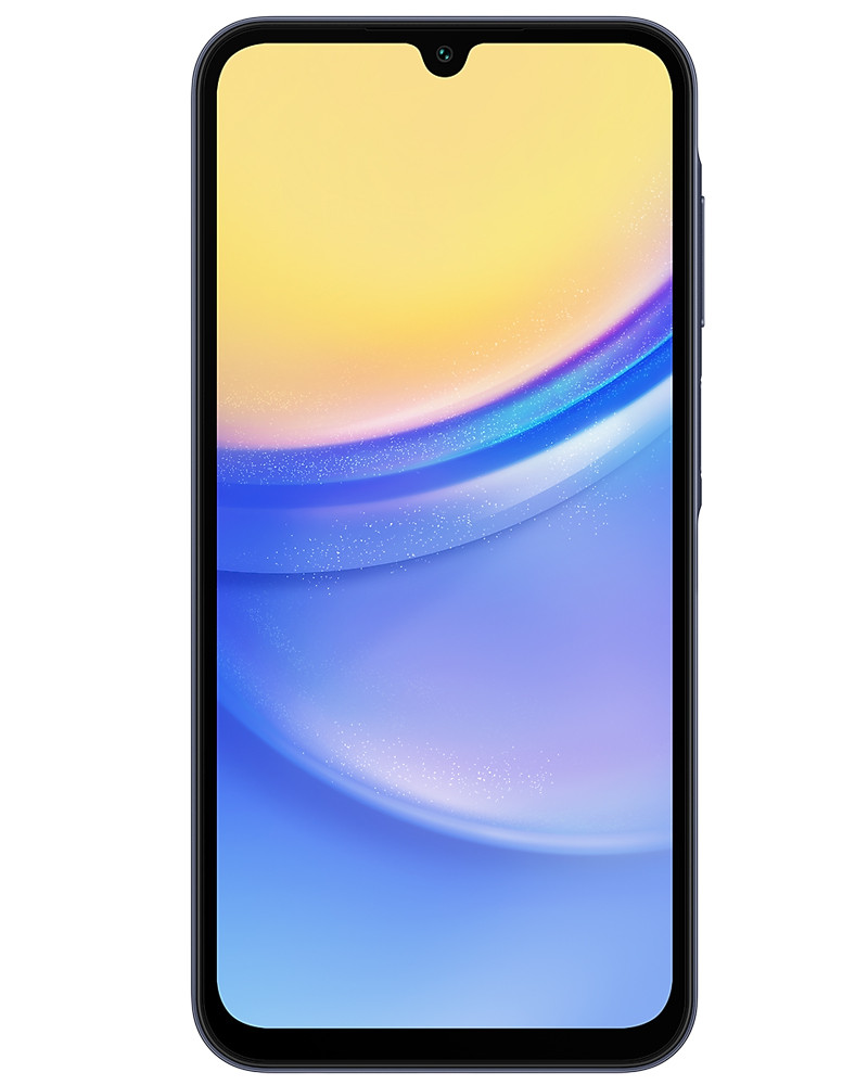 Wholesale Samsung Galaxy A15 black 64GB 5G unlocked, brand new — bulk smartphone lot front view