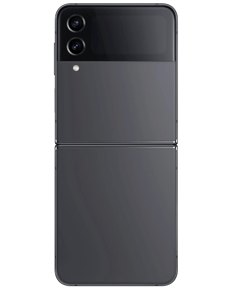 Wholesale Samsung Galaxy Z Flip4 graphite 128GB 5G unlocked, brand new — bulk smartphone lot back view