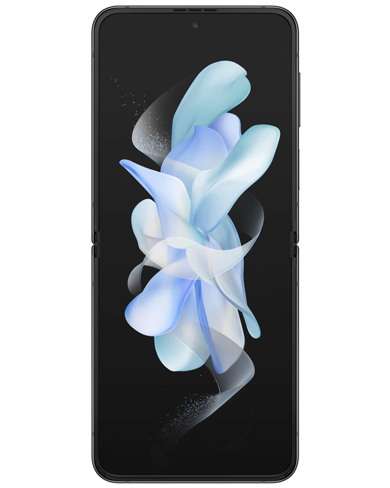 Wholesale Samsung Galaxy Z Flip4 graphite 128GB 5G unlocked, brand new — bulk smartphone lot front view