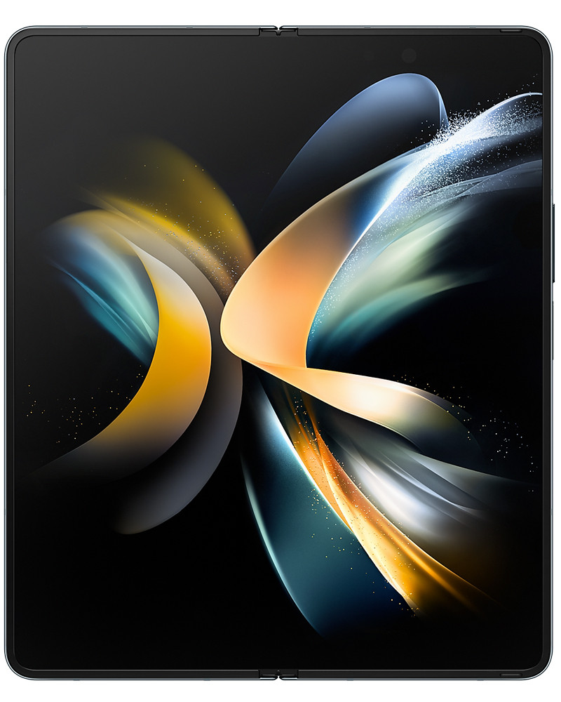 Wholesale Samsung Galaxy Z Fold4 graygreen 256GB 5G unlocked, brand new — bulk smartphone lot front view