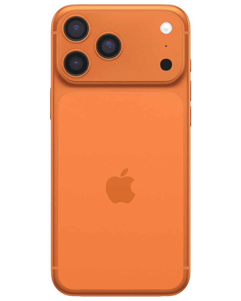 Wholesale Apple iPhone 17 Pro Max cosmic orange 512GB 5G unlocked, brand new sealed — bulk smartphone lot back view
