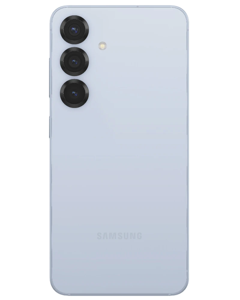 Wholesale Samsung Galaxy S25 icy blue 128GB 5G unlocked, C/D stock — bulk smartphone lot back view