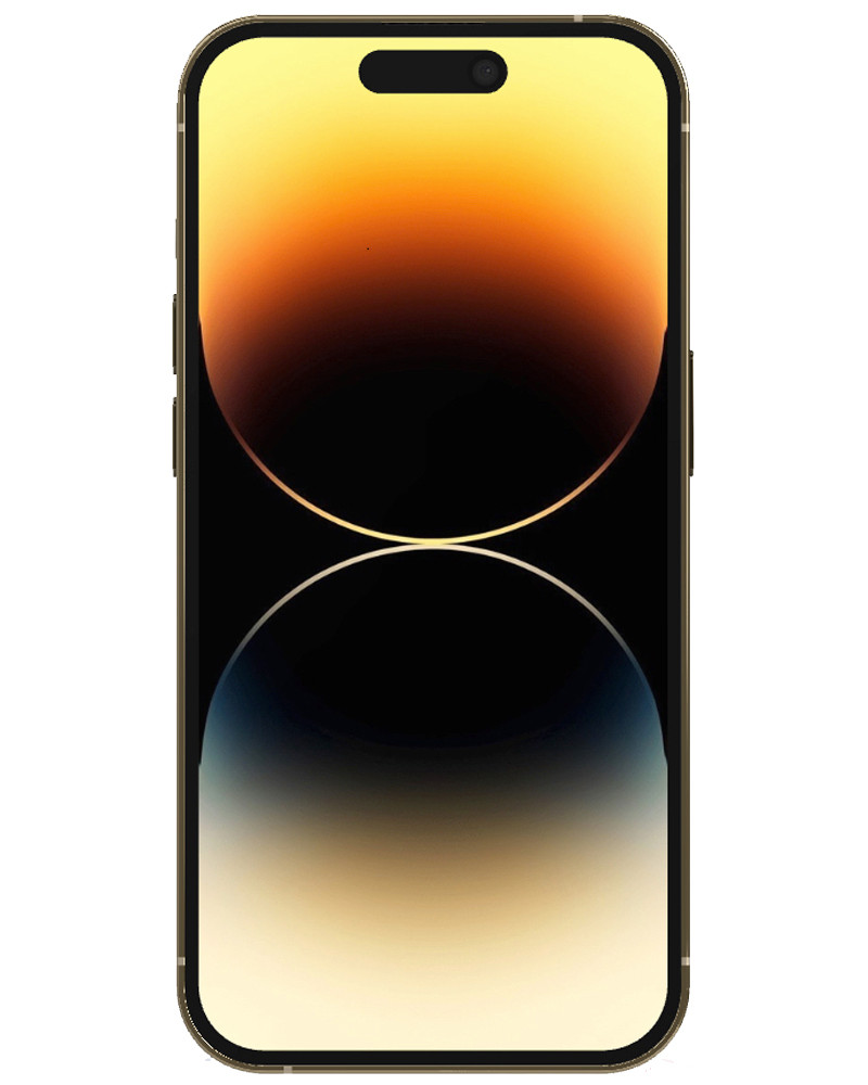 Wholesale Apple iPhone 14 Pro Max gold 1TB 5G unlocked, B stock — bulk smartphone lot front view