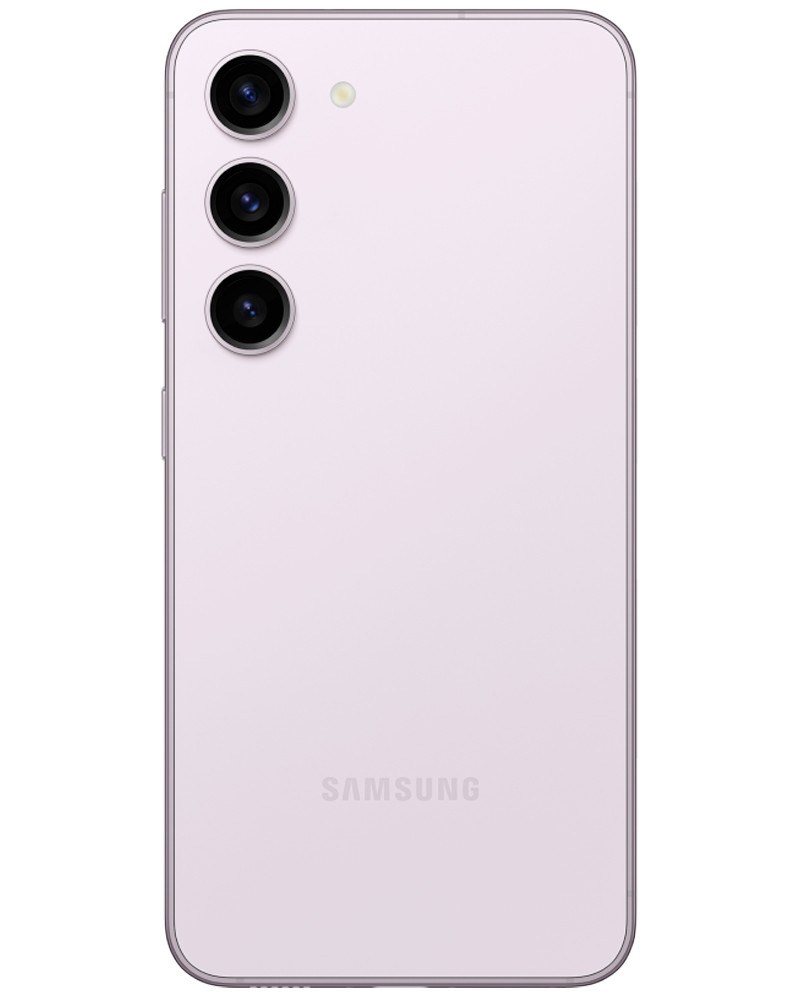 Wholesale Samsung Galaxy S23 lavender 128GB 5G unlocked, C stock — bulk smartphone lot back view