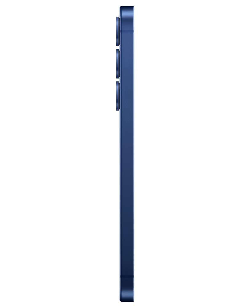 Wholesale Samsung Galaxy S25 navy 128GB 5G unlocked, brand new — bulk smartphone lot side view