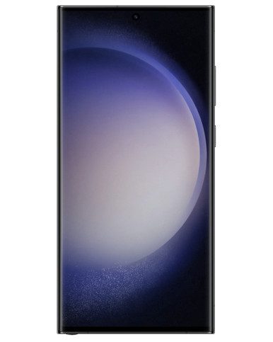 Wholesale Samsung Galaxy S23 Ultra phantom black 256GB unlocked c stock bulk smartphone front view