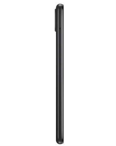 Wholesale Samsung Galaxy A12 black 32GB unlocked c stock bulk smartphone side view