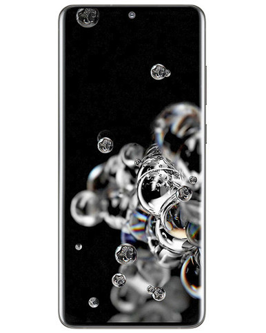 Wholesale Samsung Galaxy S20 Ultra Cosmic Black 128GB 5G, carrier locked, A/B condition — bulk smartphone lot front view