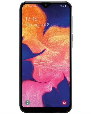 Wholesale Samsung Galaxy A10e black 32GB unlocked c stock bulk smartphone front view