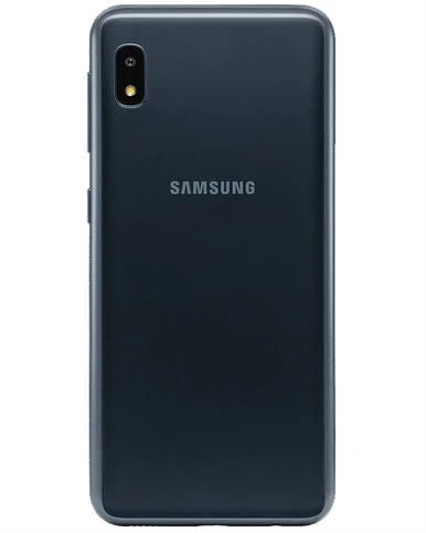 Wholesale Samsung Galaxy A10e black 32GB unlocked c stock bulk smartphone back view