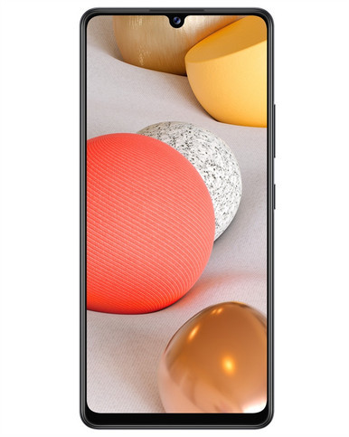 Wholesale Samsung Galaxy A42 A426U black 128GB 5G unlocked A/b stock bulk smartphone front view