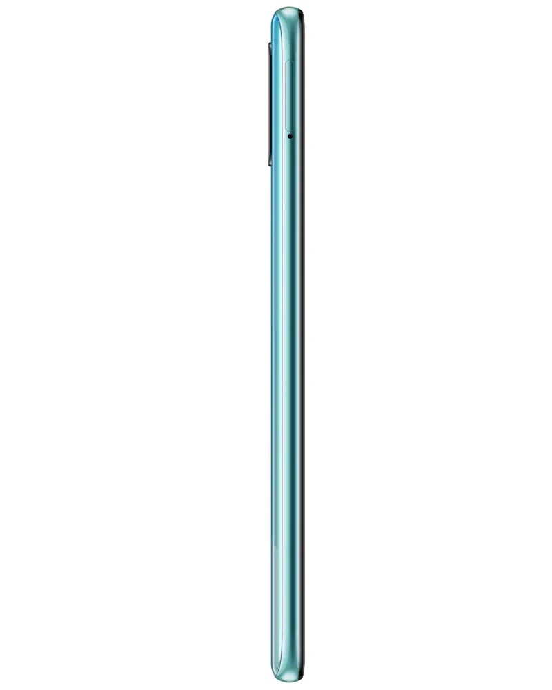 Wholesale Samsung Galaxy A51 blue 128GB 4G LTE unlocked, A/B condition — bulk smartphone lot side view