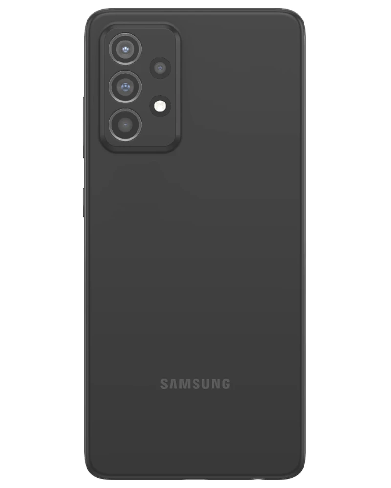 Wholesale Samsung Galaxy A52 black 128GB 5G unlocked, A/B condition — bulk smartphone lot back view