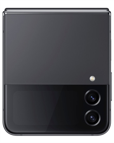 Wholesale Samsung Galaxy Z Flip4 graphite 256GB 5G unlocked B/C stock bulk smartphone camera view