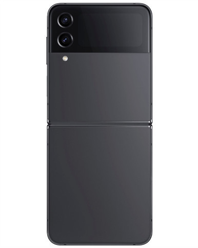 Wholesale Samsung Galaxy Z Flip4 graphite 256GB 5G unlocked B/C stock bulk smartphone back view