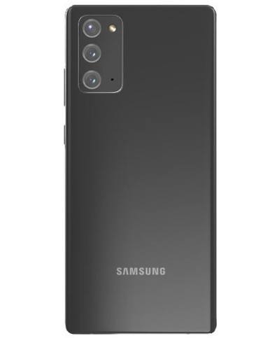 Wholesale Samsung Galaxy Note 20 gray 128GB unlocked A grade bulk smartphone back view