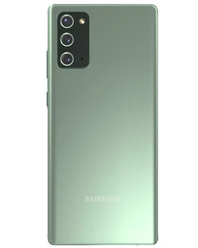 Wholesale Samsung Galaxy Note 20 green 128GB unlocked c stock bulk smartphone back view