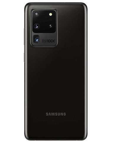 Wholesale Samsung Galaxy Note 20 Ultra Mystic Black 128GB unlocked b/c stock bulk smartphone back view