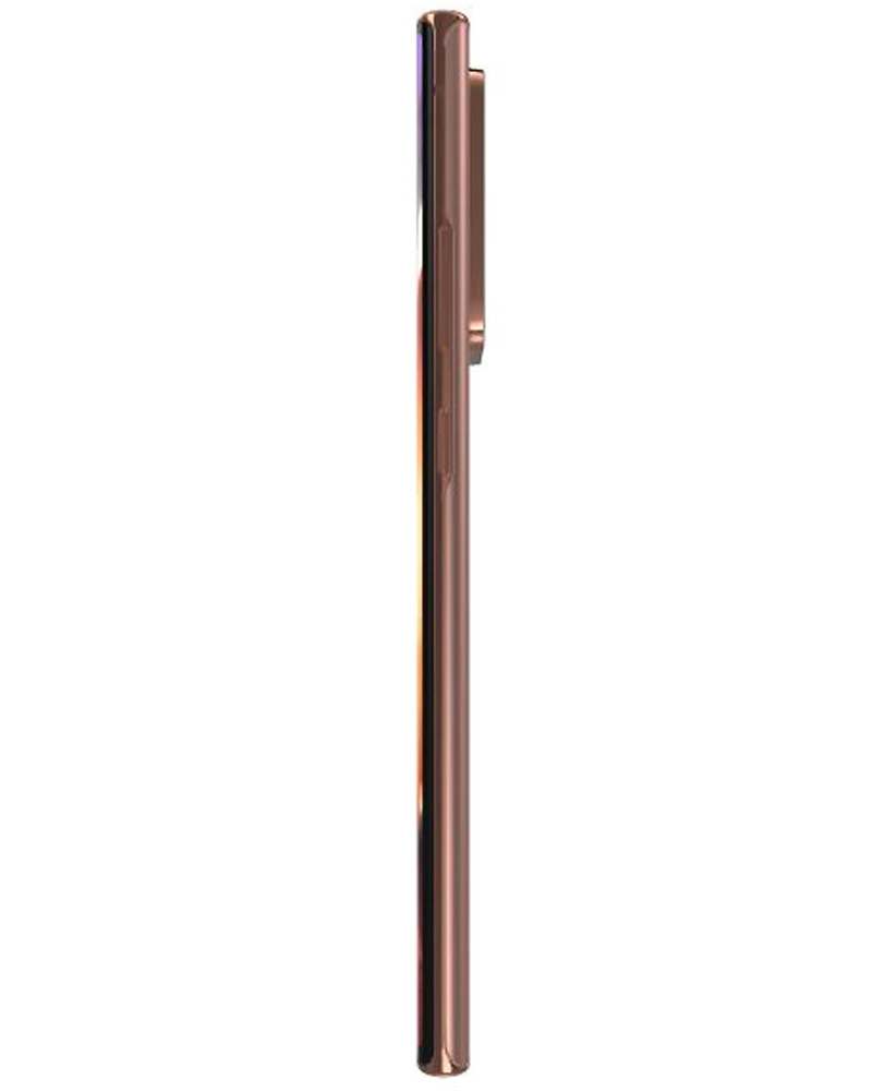 Wholesale Samsung Galaxy Note 20 Ultra bronze 256GB 5G unlocked, A/B stock — bulk smartphone lot side view