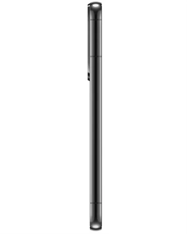 Wholesale Samsung Galaxy S22 phantom black 128GB unlocked a stock bulk smartphone side view